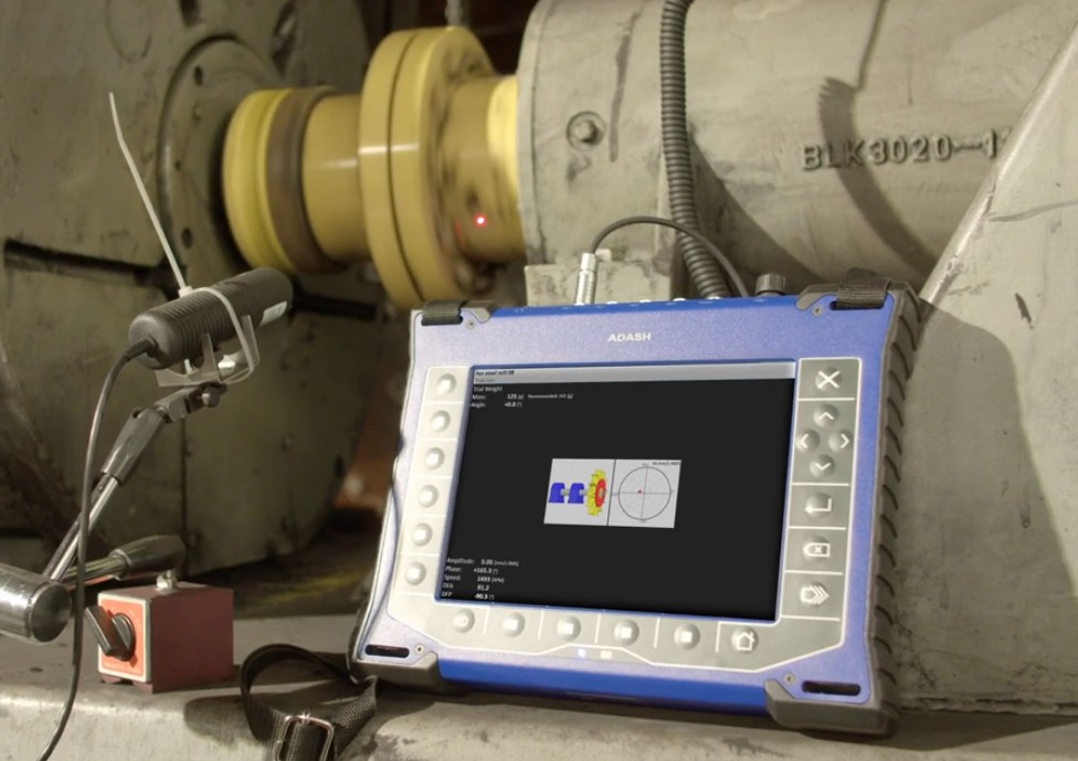 Field balancing service with ADASH A4500 VA5 Pro Optimize balancing, 최적화 밸런싱